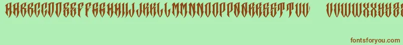 JAKEJARKOR   CRANEO Font – Brown Fonts on Green Background