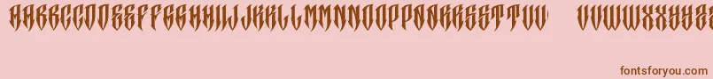 JAKEJARKOR   CRANEO Font – Brown Fonts on Pink Background