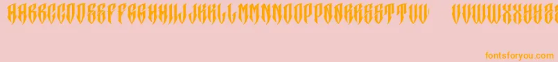 JAKEJARKOR   CRANEO Font – Orange Fonts on Pink Background