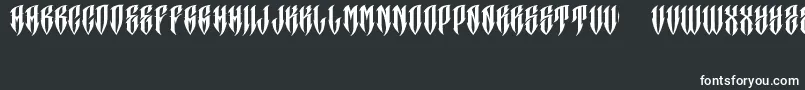 Шрифт JAKEJARKOR   CRANEO – белые шрифты на чёрном фоне