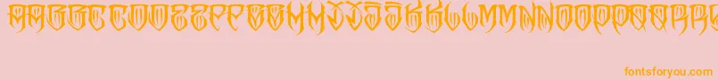 JAKEJARKOR   FELONA Font – Orange Fonts on Pink Background