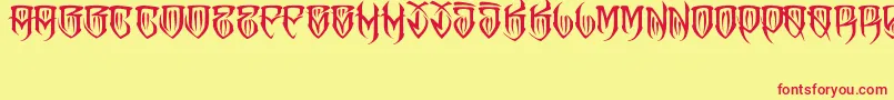 JAKEJARKOR   FELONA Font – Red Fonts on Yellow Background