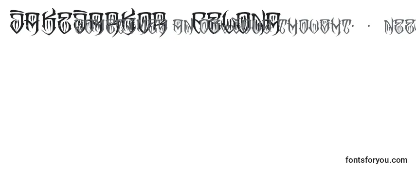 Schriftart JAKEJARKOR   FELONA