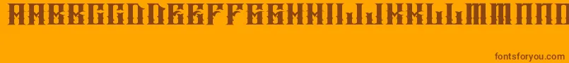 JAKEJARKOR   INGOBERNABLE Font – Brown Fonts on Orange Background