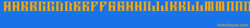JAKEJARKOR   INGOBERNABLE Font – Orange Fonts on Blue Background