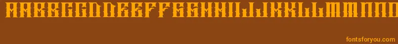 JAKEJARKOR   INGOBERNABLE Font – Orange Fonts on Brown Background