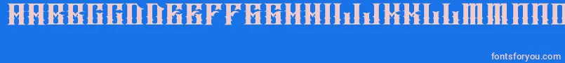 JAKEJARKOR   INGOBERNABLE Font – Pink Fonts on Blue Background