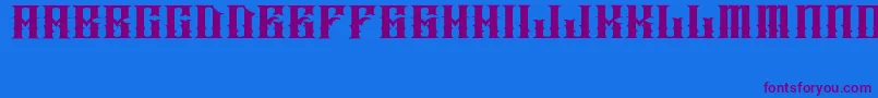 JAKEJARKOR   INGOBERNABLE Font – Purple Fonts on Blue Background