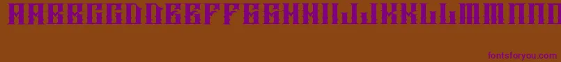 JAKEJARKOR   INGOBERNABLE Font – Purple Fonts on Brown Background