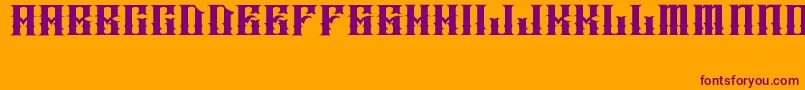JAKEJARKOR   INGOBERNABLE Font – Purple Fonts on Orange Background