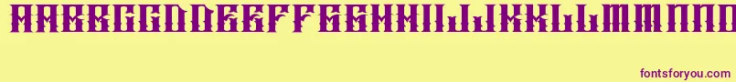 JAKEJARKOR   INGOBERNABLE Font – Purple Fonts on Yellow Background