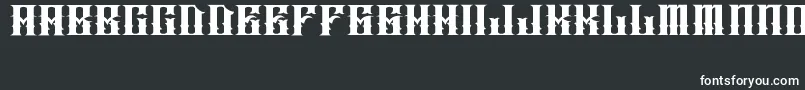 Шрифт JAKEJARKOR   INGOBERNABLE – белые шрифты на чёрном фоне