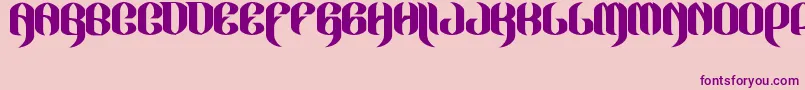 JAKEJARKOR   LOCURA Font – Purple Fonts on Pink Background