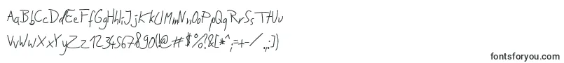 Jakobs Handwriting  -fontti – Alkavat J:lla olevat fontit