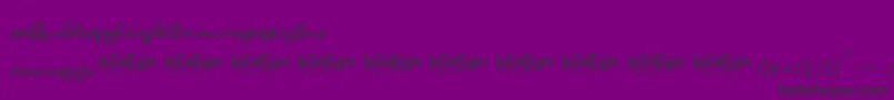 VayenthaScript-Schriftart – Schwarze Schriften auf violettem Hintergrund