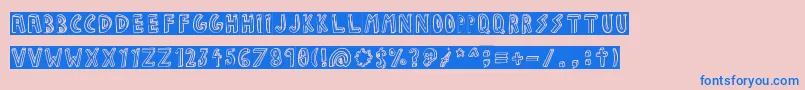 JALISCO COMPANY Font – Blue Fonts on Pink Background