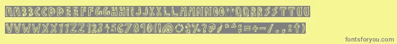 JALISCO COMPANY Font – Gray Fonts on Yellow Background