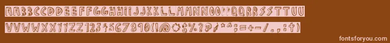 JALISCO COMPANY Font – Pink Fonts on Brown Background