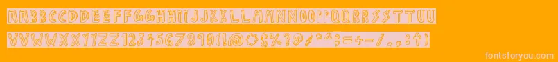 JALISCO COMPANY-Schriftart – Rosa Schriften auf orangefarbenem Hintergrund