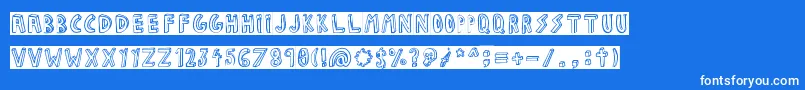 JALISCO COMPANY Font – White Fonts on Blue Background