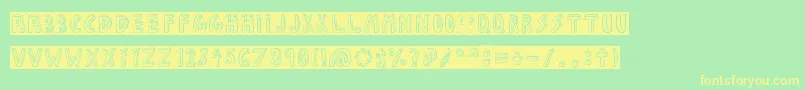 JALISCO COMPANY Font – Yellow Fonts on Green Background