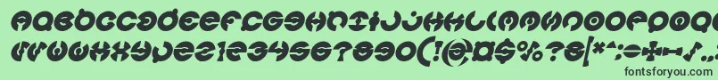 fuente JAMES GLOVER Bold Italic – Fuentes Negras Sobre Fondo Verde