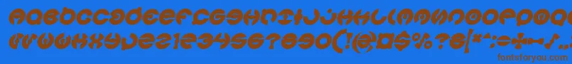 JAMES GLOVER Bold Italic-fontti – ruskeat fontit sinisellä taustalla