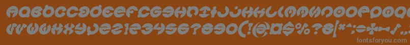 Шрифт JAMES GLOVER Bold Italic – серые шрифты на коричневом фоне