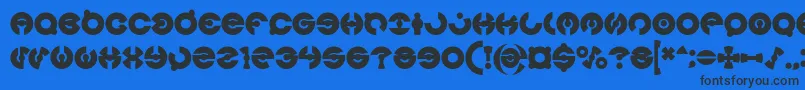 JAMES GLOVER Bold Font – Black Fonts on Blue Background