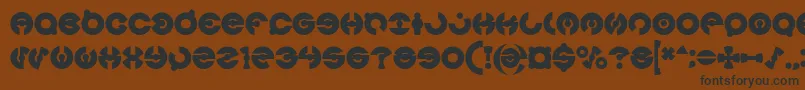 JAMES GLOVER Bold Font – Black Fonts on Brown Background