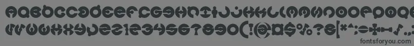 JAMES GLOVER Bold Font – Black Fonts on Gray Background