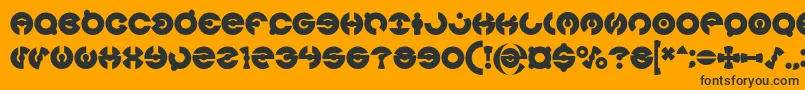 JAMES GLOVER Bold Font – Black Fonts on Orange Background