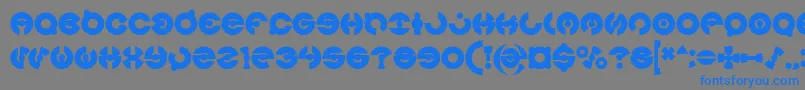 JAMES GLOVER Bold Font – Blue Fonts on Gray Background