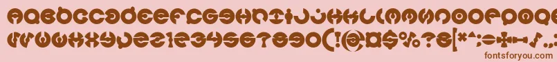 JAMES GLOVER Bold Font – Brown Fonts on Pink Background