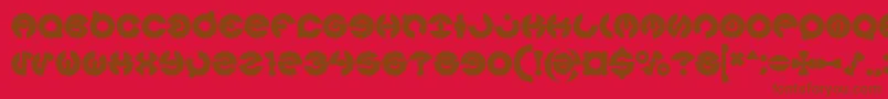 JAMES GLOVER Bold Font – Brown Fonts on Red Background