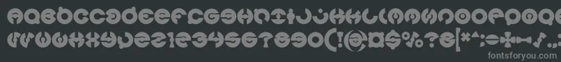 JAMES GLOVER Bold Font – Gray Fonts on Black Background