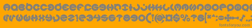 JAMES GLOVER Bold Font – Gray Fonts on Orange Background