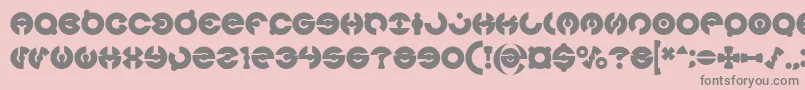 JAMES GLOVER Bold Font – Gray Fonts on Pink Background