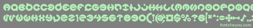 JAMES GLOVER Bold Font – Green Fonts on Gray Background