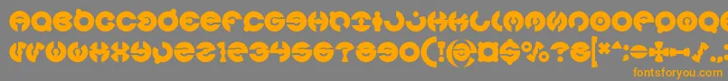 JAMES GLOVER Bold Font – Orange Fonts on Gray Background