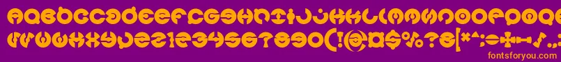 JAMES GLOVER Bold Font – Orange Fonts on Purple Background