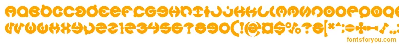 JAMES GLOVER Bold Font – Orange Fonts on White Background
