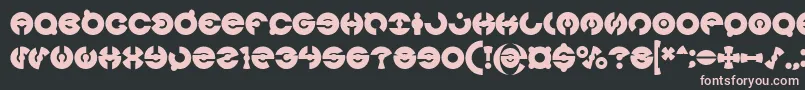 JAMES GLOVER Bold Font – Pink Fonts on Black Background