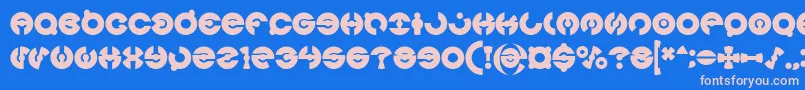 JAMES GLOVER Bold Font – Pink Fonts on Blue Background