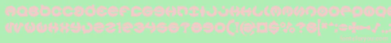 JAMES GLOVER Bold Font – Pink Fonts on Green Background