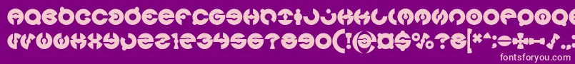 JAMES GLOVER Bold Font – Pink Fonts on Purple Background