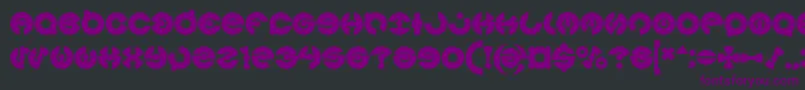 JAMES GLOVER Bold Font – Purple Fonts on Black Background