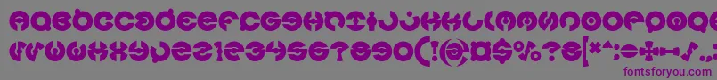 JAMES GLOVER Bold Font – Purple Fonts on Gray Background