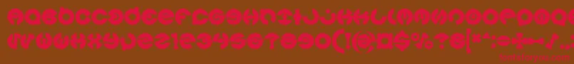 JAMES GLOVER Bold Font – Red Fonts on Brown Background