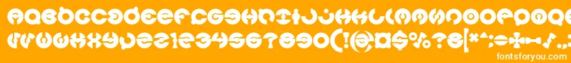 JAMES GLOVER Bold Font – White Fonts on Orange Background